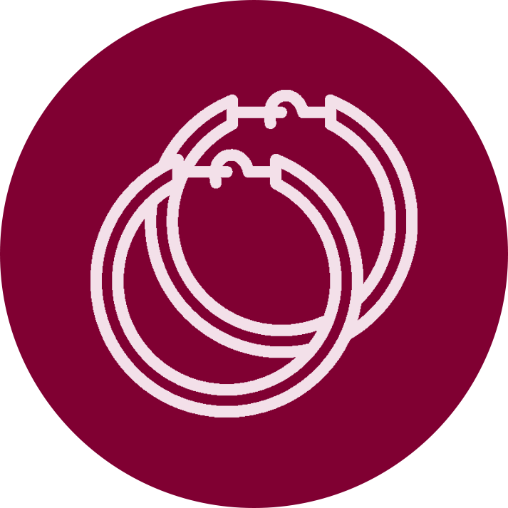 Icon zweier Ohrringe