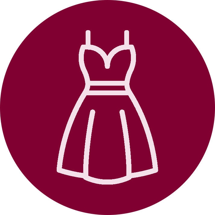 Icon eines Abendkleides